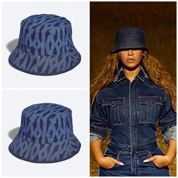 IVY PARK Accessories - IVY PARK Blue Patterned Bucket Hat